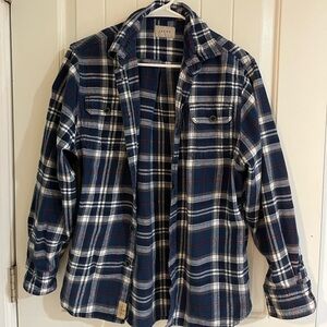 Jachs Flannel Long Sleeve Navy Blue Men’s Medium